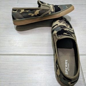Sperry Seaside Camo Olive